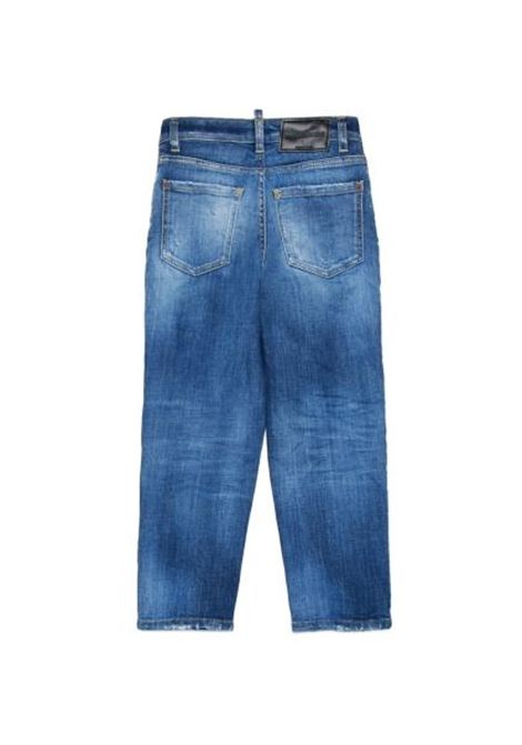 Jeans dritti a vita media DSQUARED2 JUNIOR | DQ0501 D0AAKDQ01